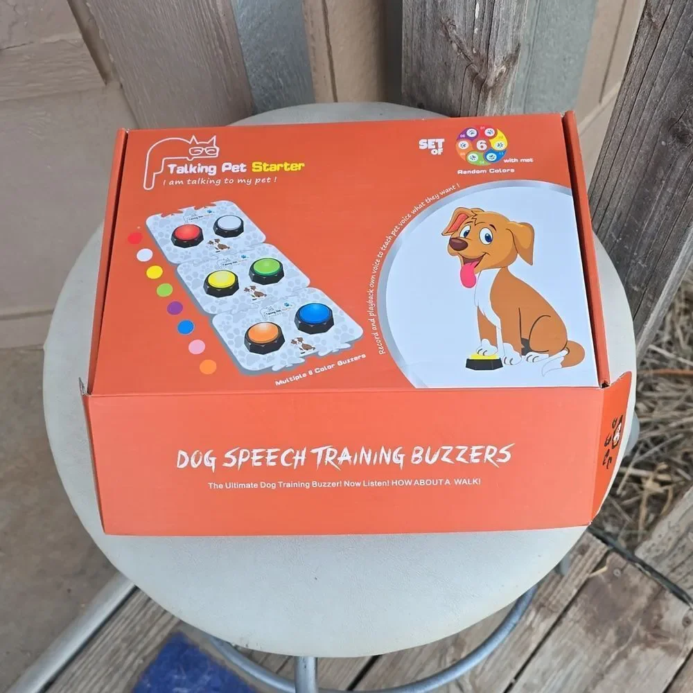 Recordable Dog Buttons for Communication set 6, DOG TRAINING PRACTICE! ZWMBYN